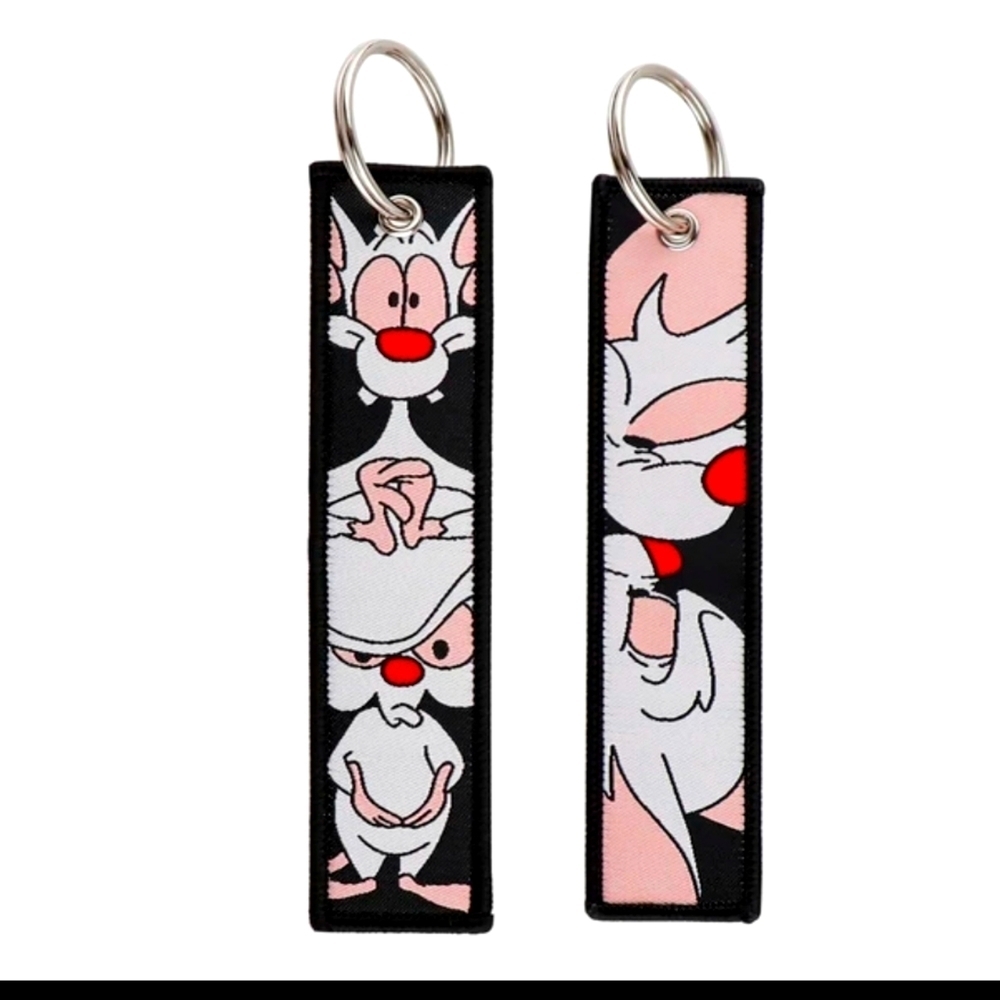 Pinky & the Brain Jet Tag Keychain